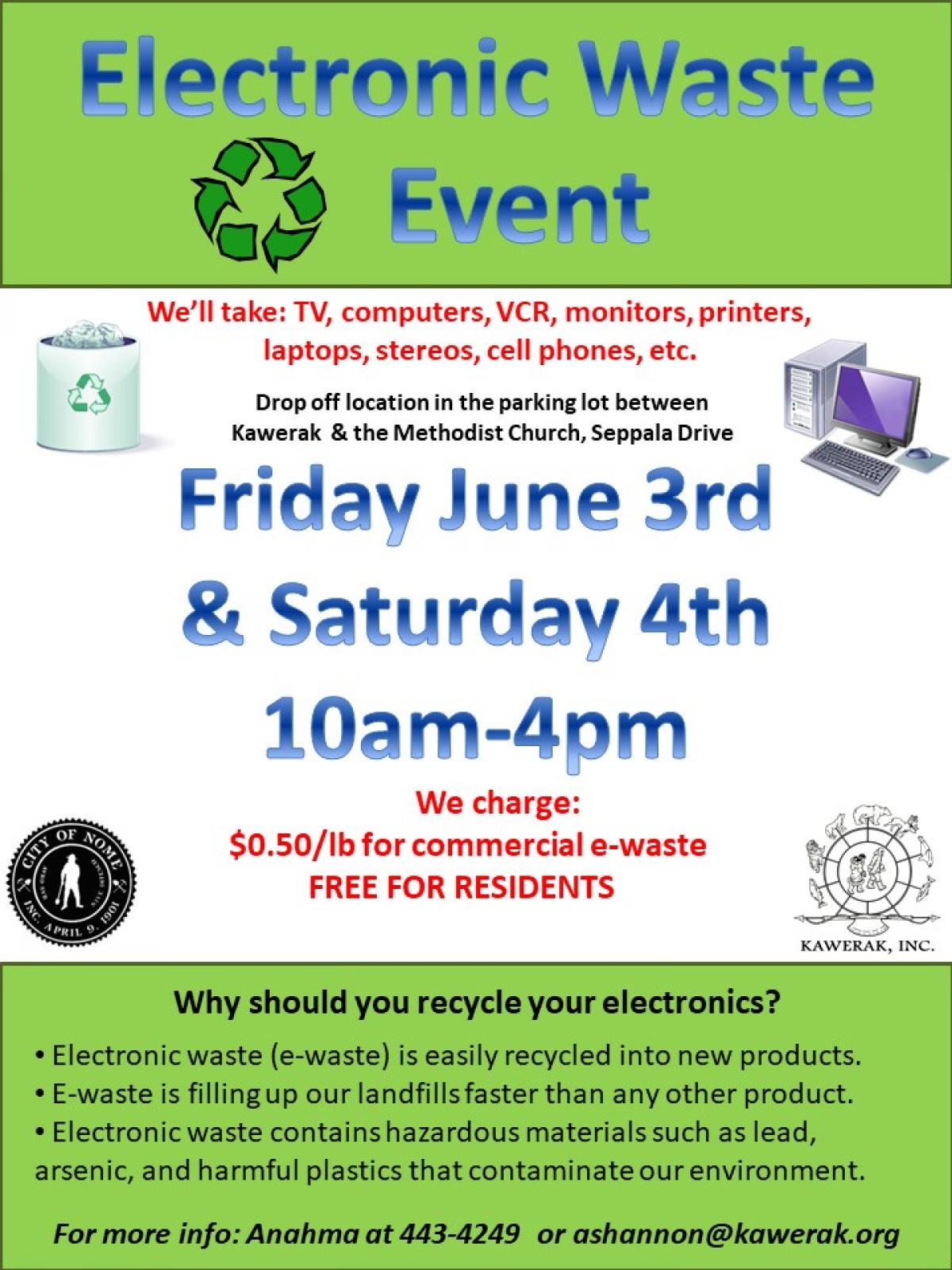 ewaste event flyer 